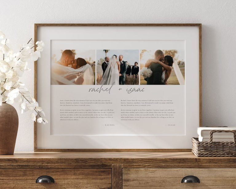 5 Beautiful Ways to Frame Vows After Your Wedding