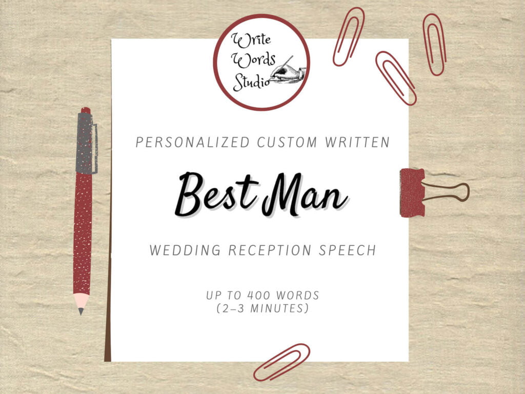how to write a best man speech